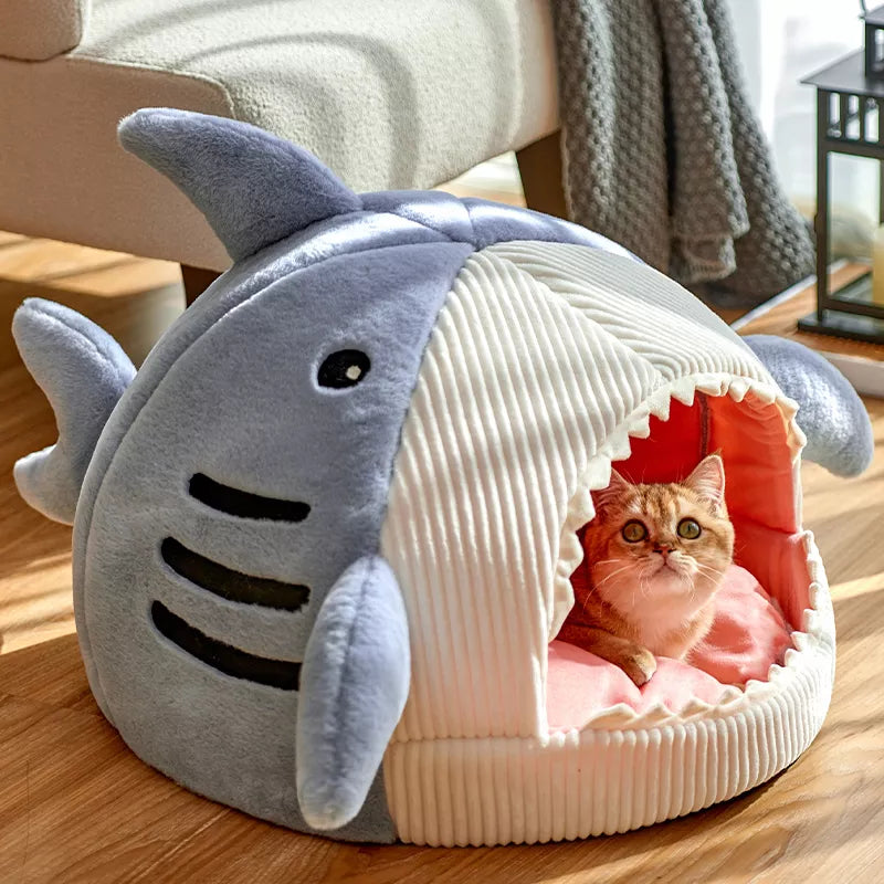 Enclosed Warm Cat Bed For Portable Pet Beds Sweet