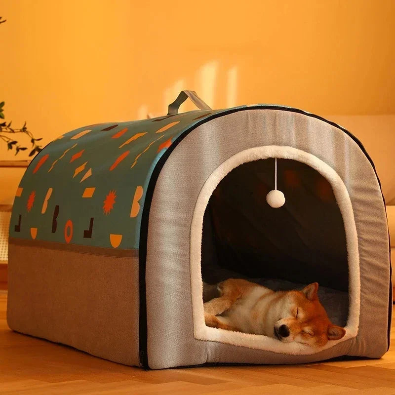 Warm Winter Cat Dog Bed Mat Deep Sleep Tent Cozy