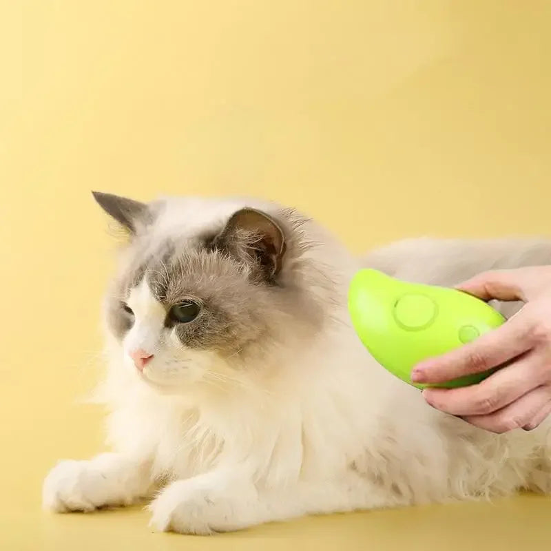 Steamy Dog Brush Electric Spray Cat Hair Brush